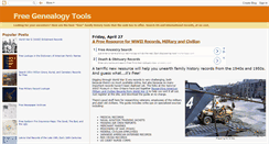 Desktop Screenshot of freegenealogytools.com