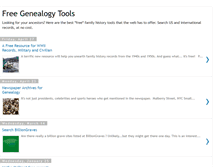 Tablet Screenshot of freegenealogytools.com